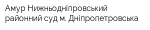Амур-Нижньодніпровський районний суд м Дніпропетровська