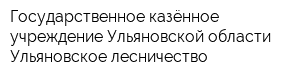 Государственное казённое учреждение Ульяновской области Ульяновское лесничество
