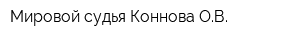 Мировой судья Коннова ОВ