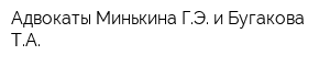 Адвокаты Минькина ГЭ и Бугакова ТА