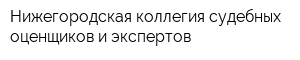 Нижегородская коллегия судебных оценщиков и экспертов
