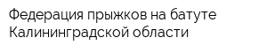 Федерация прыжков на батуте Калининградской области