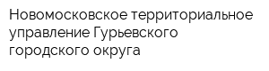Новомосковское территориальное управление Гурьевского городского округа