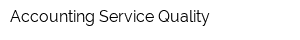 Accounting Service Quality