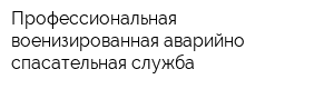 Профессиональная военизированная аварийно-спасательная служба