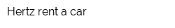 Hertz rent a car