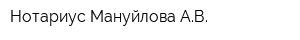 Нотариус Мануйлова АВ