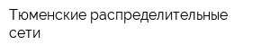 Тюменские распределительные сети