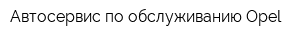 Автосервис по обслуживанию Opel