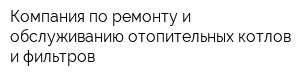 Компания по ремонту и обслуживанию отопительных котлов и фильтров