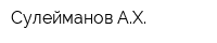 Сулейманов АХ