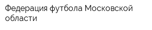 Федерация футбола Московской области