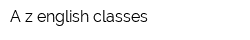 A-z english classes