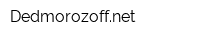 Dedmorozoffnet