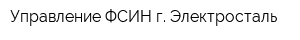 Управление ФСИН г Электросталь