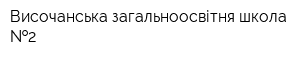 Височанська загальноосвітня школа  2