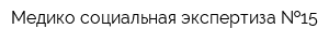 Медико-социальная экспертиза  15
