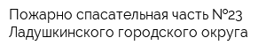 Пожарно-спасательная часть  23 Ладушкинского городского округа