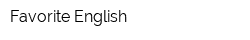 Favorite English