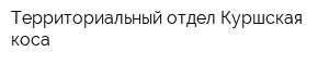 Территориальный отдел Куршская коса