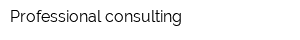 Professional consulting