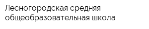 Лесногородская средняя общеобразовательная школа