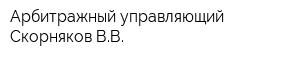Арбитражный управляющий Скорняков ВВ