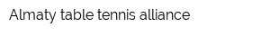 Almaty table tennis alliance