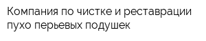 Компания по чистке и реставрации пухо-перьевых подушек