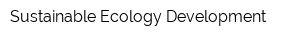 Sustainable Ecology Development