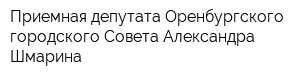 Приемная депутата Оренбургского городского Совета Александра Шмарина