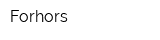 Forhors