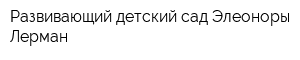 Развивающий детский сад Элеоноры Лерман