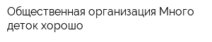 Общественная организация Много деток хорошо