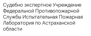 Судебно-экспертное Учреждение Федеральной Противопожарной Службы Испытательная Пожарная Лаборатория по Астраханской области