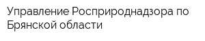 Управление Росприроднадзора по Брянской области