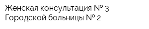 Женская консультация   3 Городской больницы   2