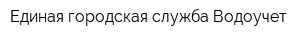 Единая городская служба Водоучет