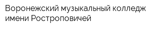 Воронежский музыкальный колледж имени Ростроповичей