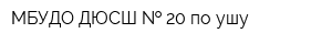 МБУДО ДЮСШ   20 по ушу