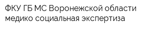 ФКУ ГБ МС Воронежской области медико-социальная экспертиза