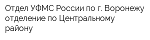 Отдел УФМС России по г Воронежу отделение по Центральному району
