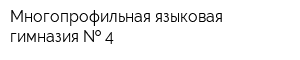 Многопрофильная языковая гимназия   4