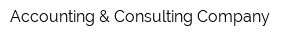 Accounting & Consulting Company