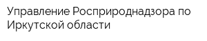 Управление Росприроднадзора по Иркутской области