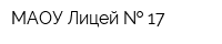 МАОУ Лицей   17