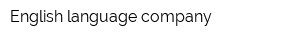 English language company