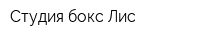 Студия бокс Лис