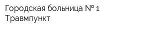 Городская больница   1 Травмпункт