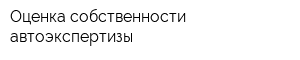 Оценка собственности автоэкспертизы